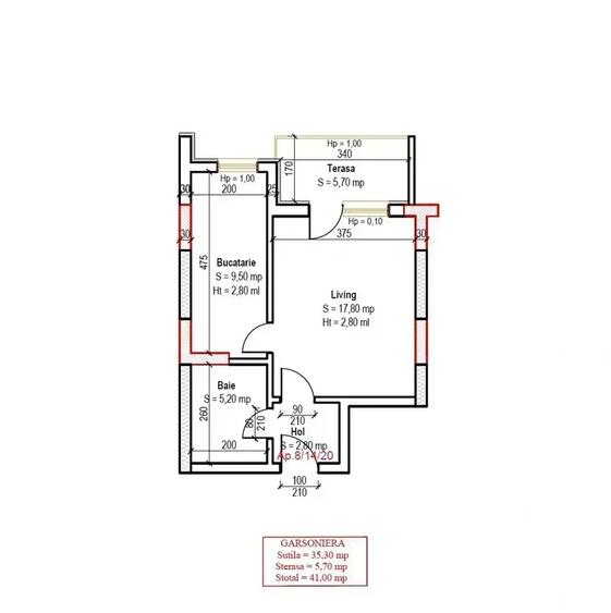 Metrou 8 Minute Garsoniera Decomandata Pallady Bloc Nou - 2