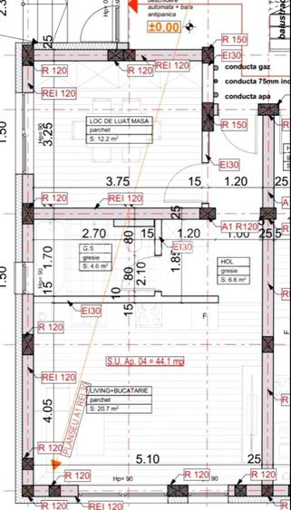 Apartament 1 camera,44 mp utili,zona Esso-10%DISC DIN  AVANS