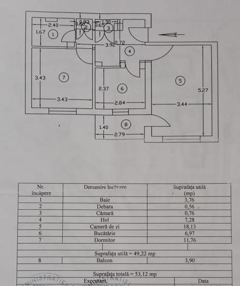2 camere Eremia , Decomandat / Centrală , Amplasament DEOSEBIT ! - 13