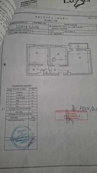 Apartament cu 2 Camere /2 Bai / 60 mp / Construit 1987/ Comision 0% - 16