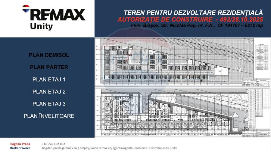 Teren dezvoltare rezidențială 8,272mp Brasov/AUTORIZATIE DE CONSTRUIRE - 9