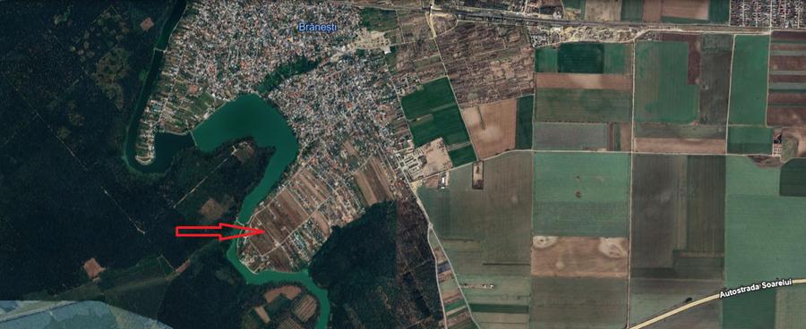 Intravilan, Branesti, 500mp, str. Violetelor, Lacul Pasarea, Padurea Cucu - 1