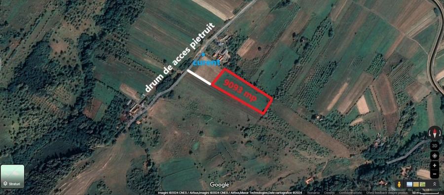 Teren extravilan 9093 mp de vanzare in Josani, com. Magesti - Bihor - 2