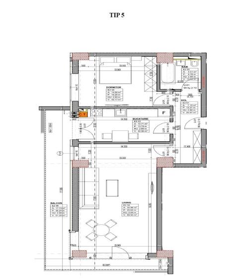 Apartament cu 2 camere decomandate, bloc nou, vedere panoramica catre port - 11