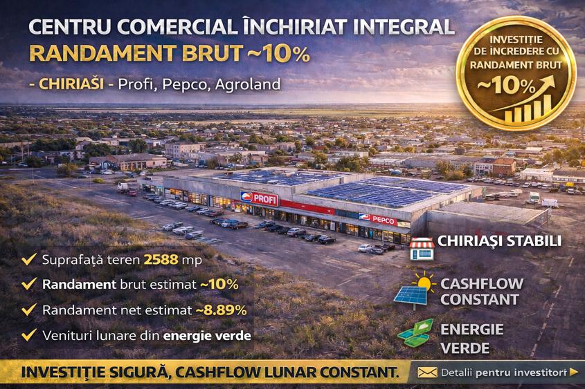 Retail Center | 10% YIELD | Profi,Pepco,Agroland | panouri fotovoltaice - 1