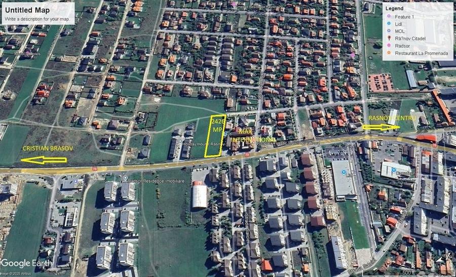 Teren intravilan R&acirc;șnov zona Primăverii - 1