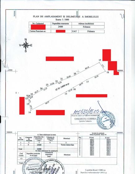 Vand/schimb 4000mp intravilan Feleacu cadastru+CU; super panorama Cluj - 1