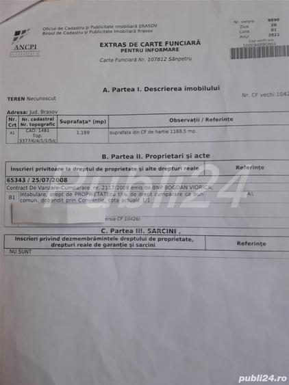 Teren în Sânpetru