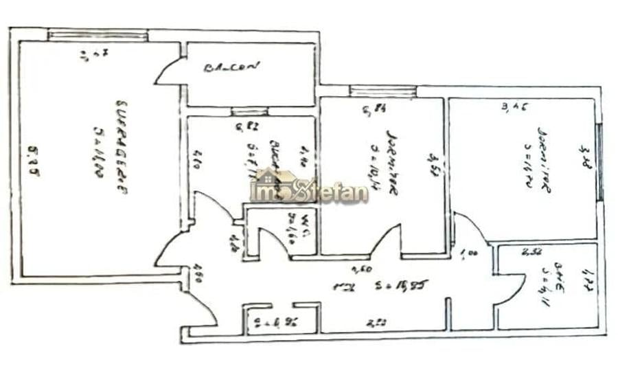 Apartament cu 3 camere decomandat în ICIL