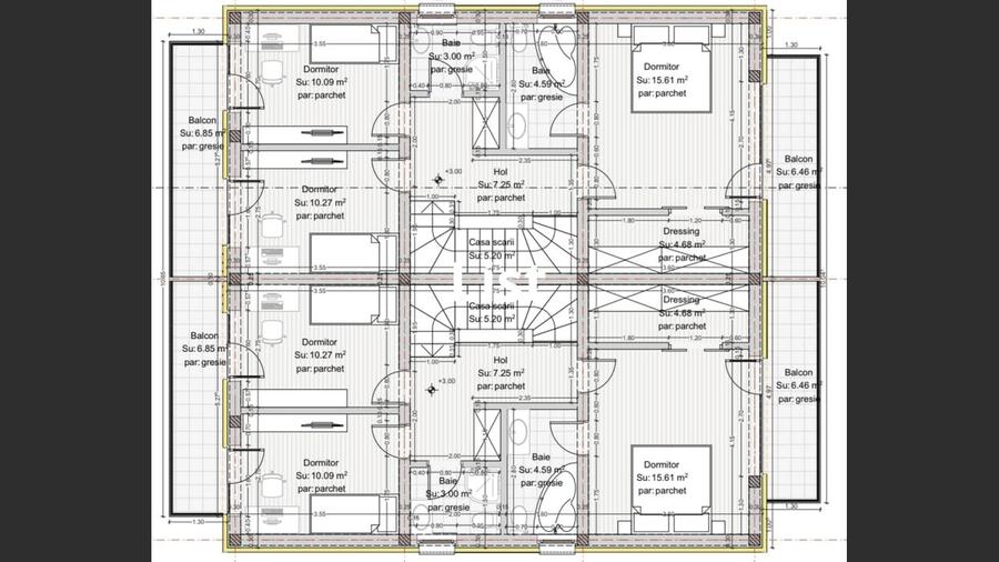 Duplex spatios 4 camere, Tauții-Măgherăuș 0%Comision - 4