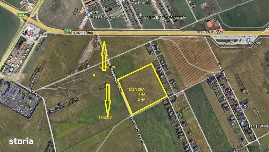 Teren intravilan str Narciselor bulevardul Brasov Sanpetru - 3