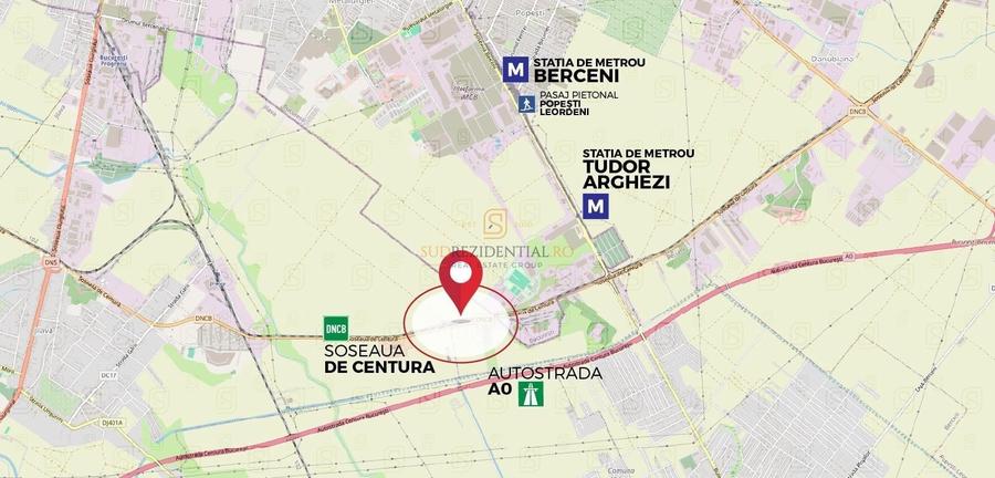 Teren intravilan 4.900 mp – zonă industriala - Jilava, Sos. de Centura - 2