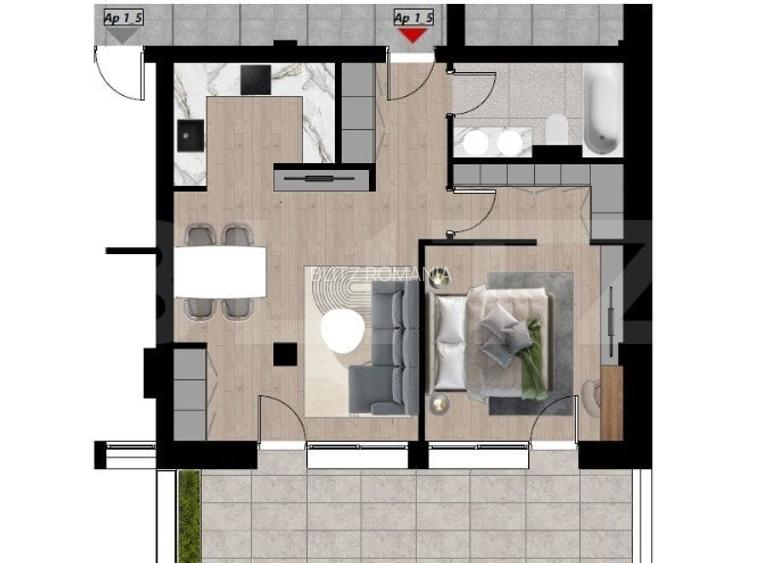 Apartament modern, 79,38 mp, bloc boutique - Zona Dacia Apartament modern, 79,38 mp, bloc boutique - Zona Dacia