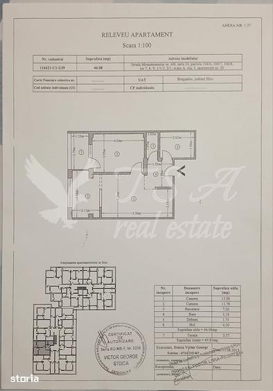 Apartament cu 2 camere în Central