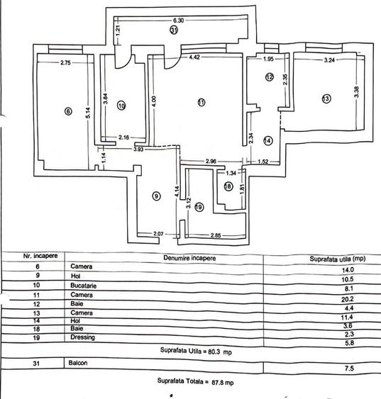 3camere decomandate Tomis Plus - 17
