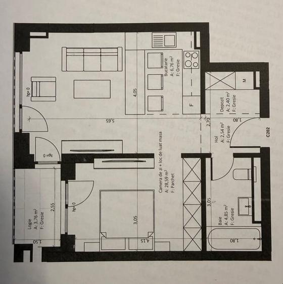 Proprietar, vând apartament 2 camere tip studio - COSMOPOLIT ZENIT - 2