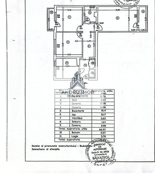 Apartament cu 3 camere în Dristor