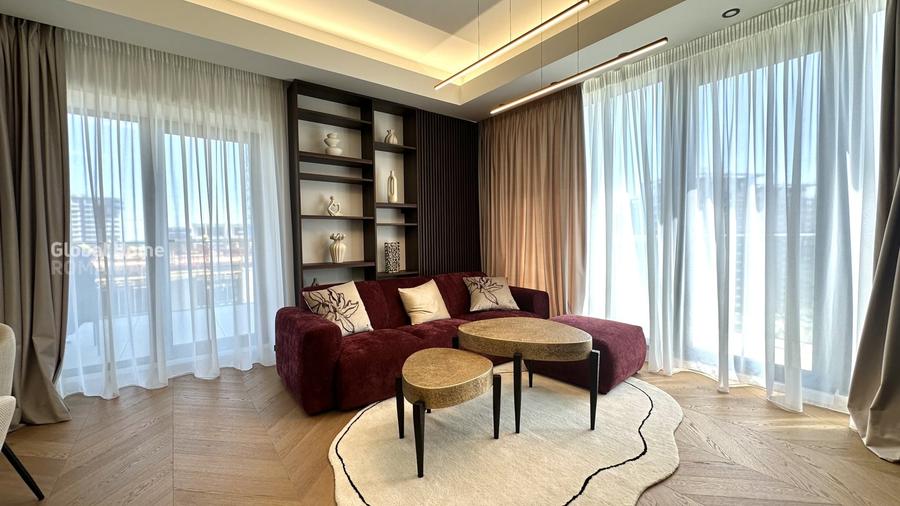 Apartament cu 3 camere semidecomandat, mobilat în Floreasca