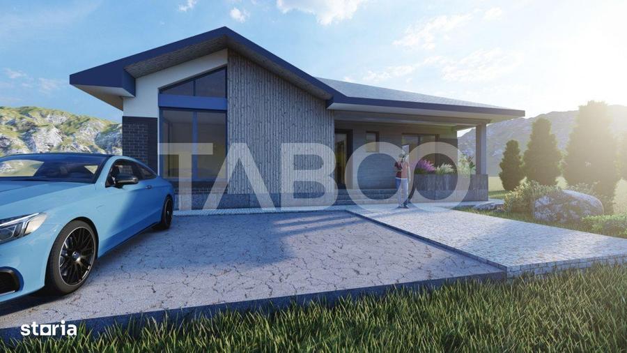 Casa noua de vanzare cu 3 camere Sura Mica Sibiu 500 mp teren - 1