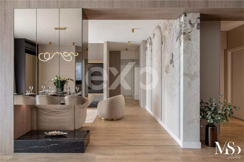 Ap superb de inchiriat Herastrau- 5 camere- mobilat si utilat- 2 locuri de parca - 3