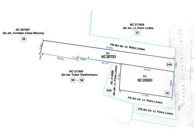 Teren intravilan de vanzare - 1108 mp - zona Tudor Vladimirescu - 1