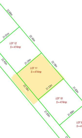 Teren intravilan 474 mp Sanpaul | Front stradal de 22 m | 16.000 E - 8