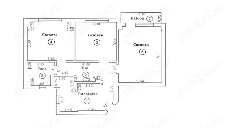 Exclusivitate! Apartament 3 camere, decomandat, str Aries