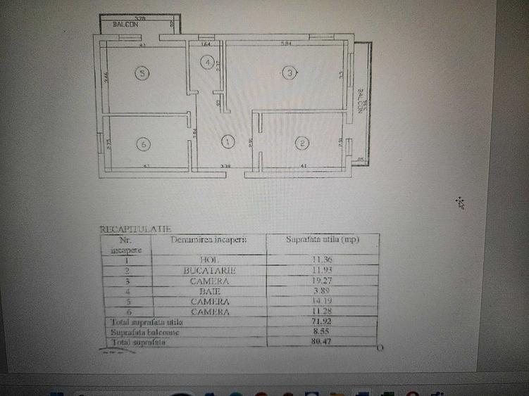 Apartament 3 camere Frumoasa-Poitiers, etaj intermediar - 5