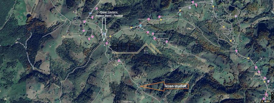 Teren Moieciu zona Pestera cu PUZ si utilitati | 4.649mp - 4