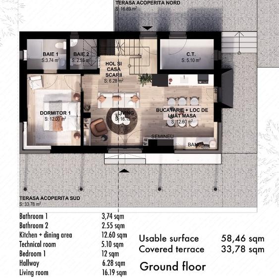 Vânzare casă de vacanță în ansamblu format din 6 case în Mărișel - 3
