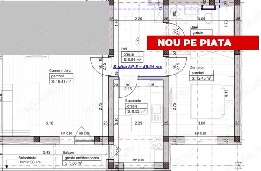 Apartament 2 camere decomandat loc de parcare 59MP - 1