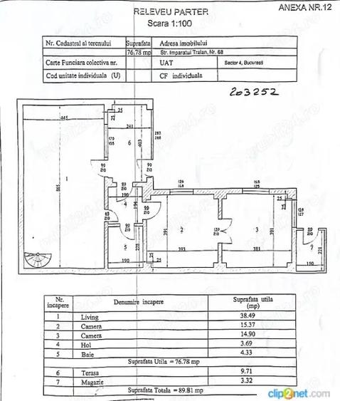 Proprietar ,P+M Brancoveanu,aproape de metrou si parc,pretabil spatiu birouri locuinta,5 cam - 5