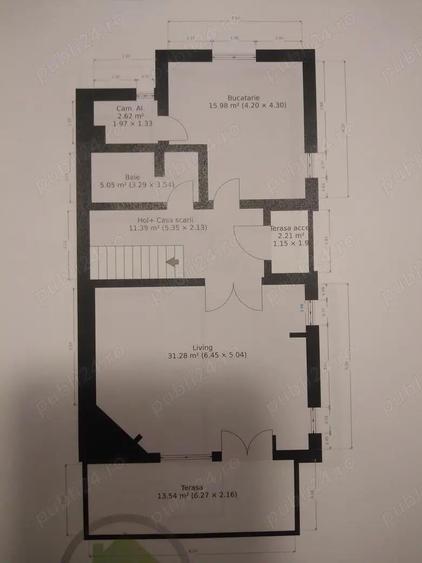 Duplex, Dumbravita, aproape de centru, P+M, 4cam, 142mp util, 379mp teren - 14