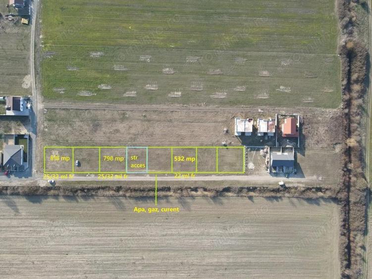 3 parcele 532mp 798mp 818mp Mosnita Noua - 2