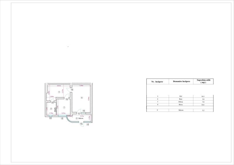 Apartament 1 camera Maratei - 1