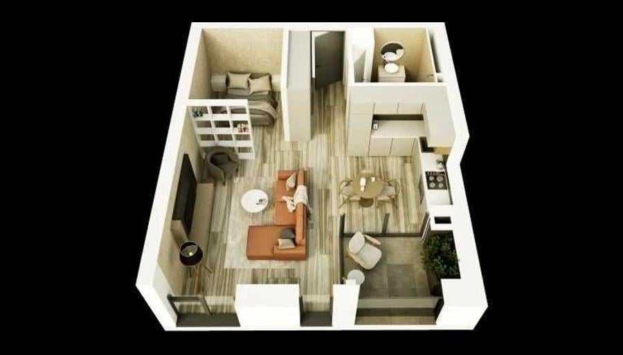 Apartament semidecomandat în Nord