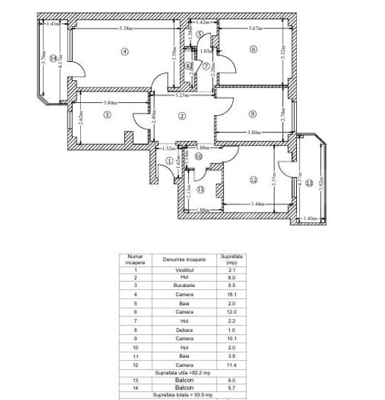 Apartament 4 Camere, 90 MP, Renovat - Piata Rahova - 13