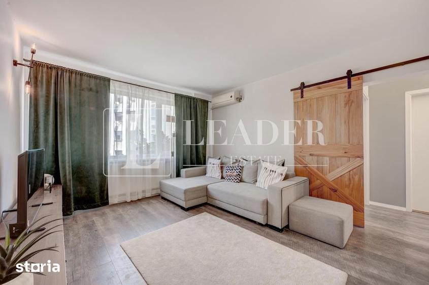 Apartament cu 3 camere semidecomandat, mobilat în Floreasca