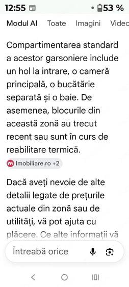 Garsonieră decomandată în Grădiște