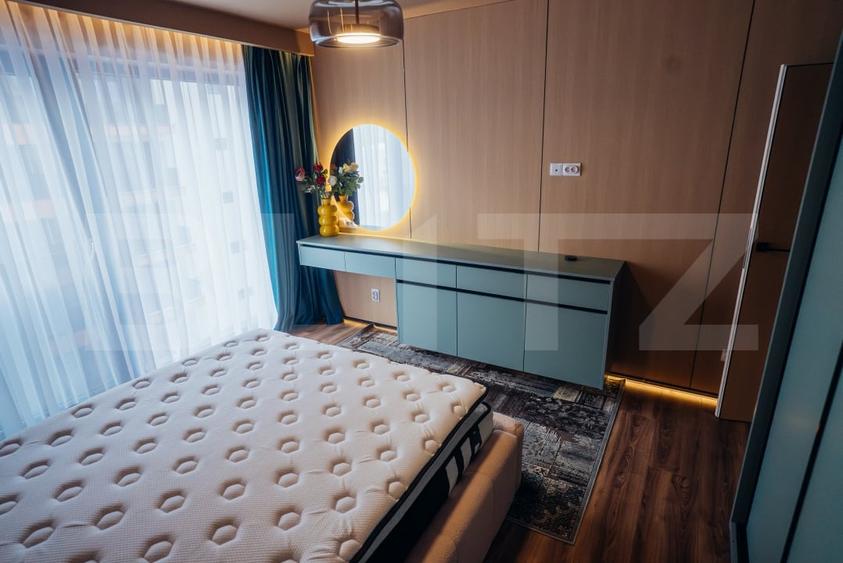 Apartament cu 2 camere semidecomandat, mobilat în Între Lacuri
