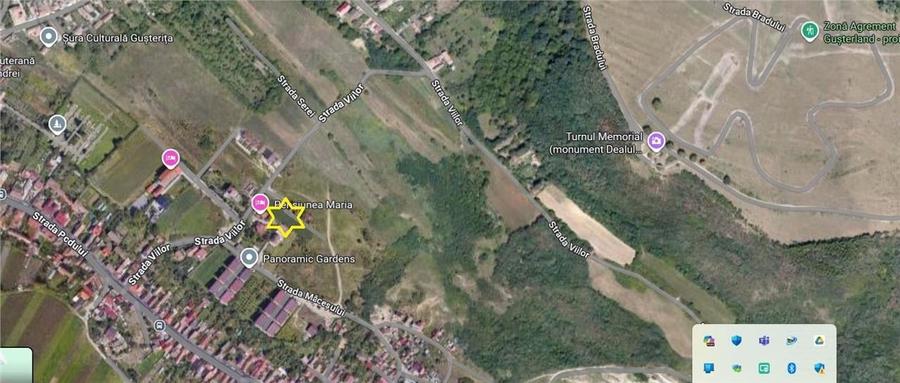 Parcela de teren 1840 mp cu front dublu - str.Viilor  -Gusterita - 10