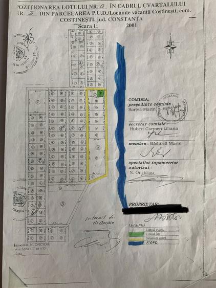 Teren Costinesti 1050 mp - prima linie la mare - 3