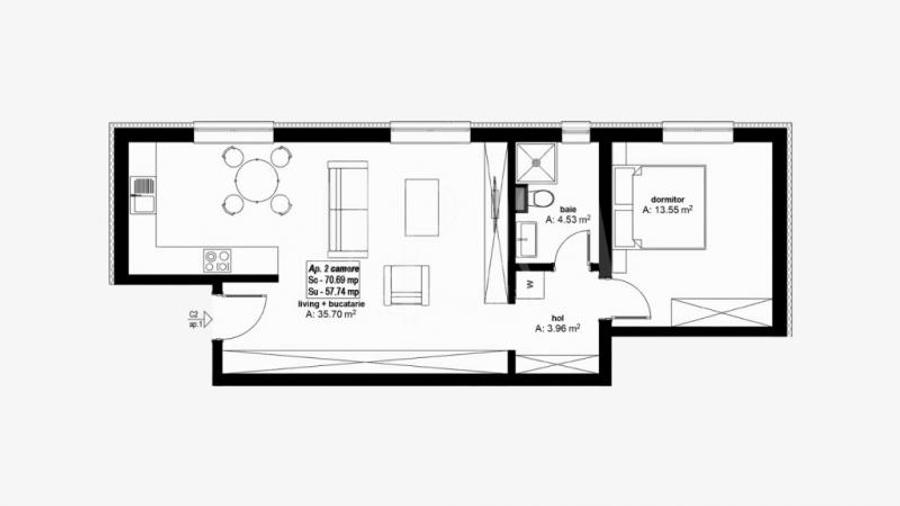 Apartament 2 camere de vanzare in Oncea Oradea, Oradea... - Comision 0% - 8