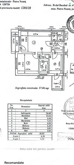 Vand apartament decomandat cu doua camere. - 10