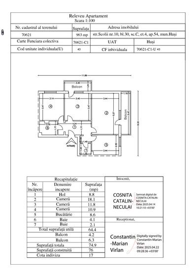 Vand apartament 3 cam - 10
