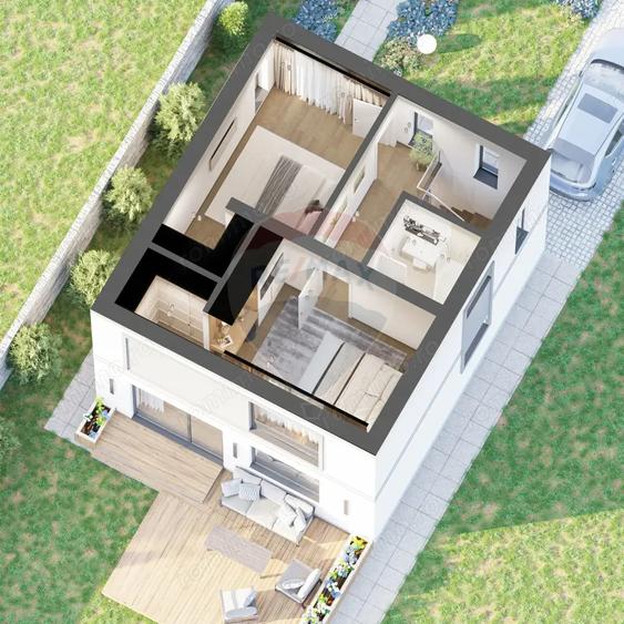 VILA ZEN - Casa individuala, noua, trei camere si teren de 430mp - 6