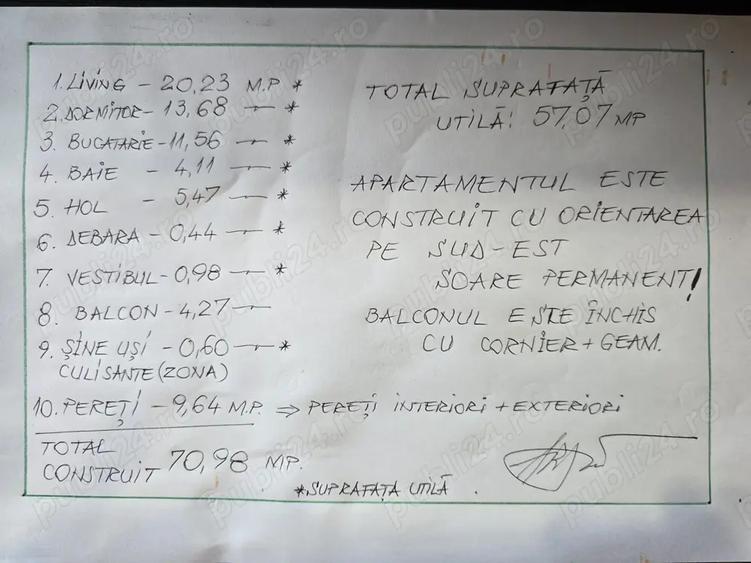 Particular , vand apartament 2 camere decomandate DRISTOR - 8