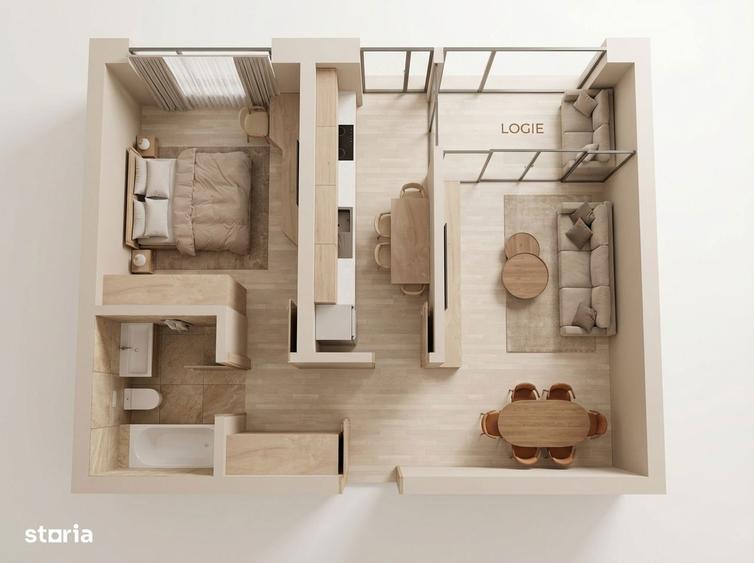 Apartament 2 camere, spatios, calitate, bloc nou, fara comision - 3