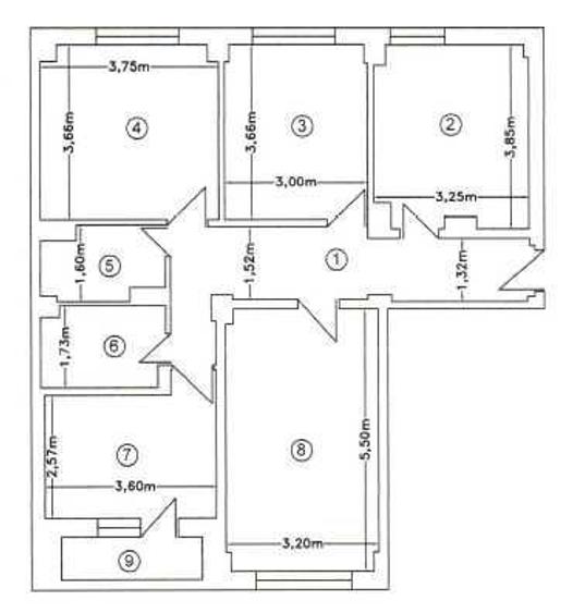 Apartament 4 camere decomandate Etaj 3/8 84 mp - 4