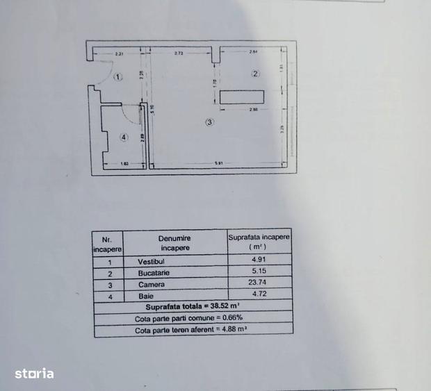 Dristor, bloc 2019, spatioasa, 38 mp utili, 5 minute pe jos de metrou - 2